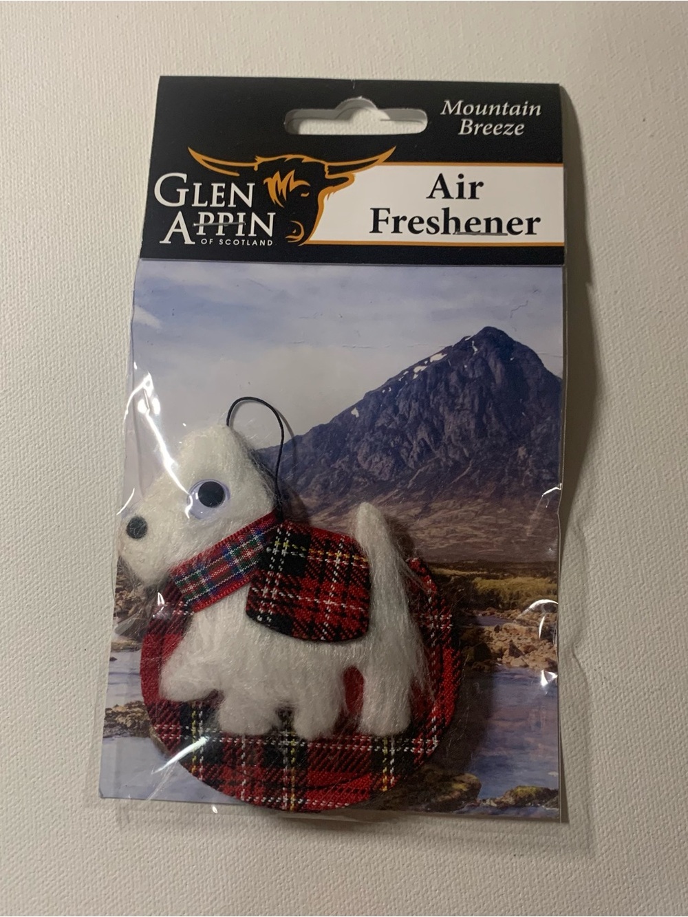 Brand new Glen Appin Scottish dog air freshener